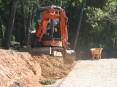 Obras de requalificao das margens do rio Caima, na freguesia de Palmaz